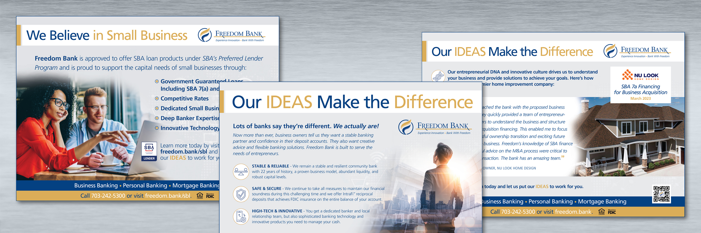 Vizual Integrated Marketing & Branding | Freedom Bank of VA Advertising