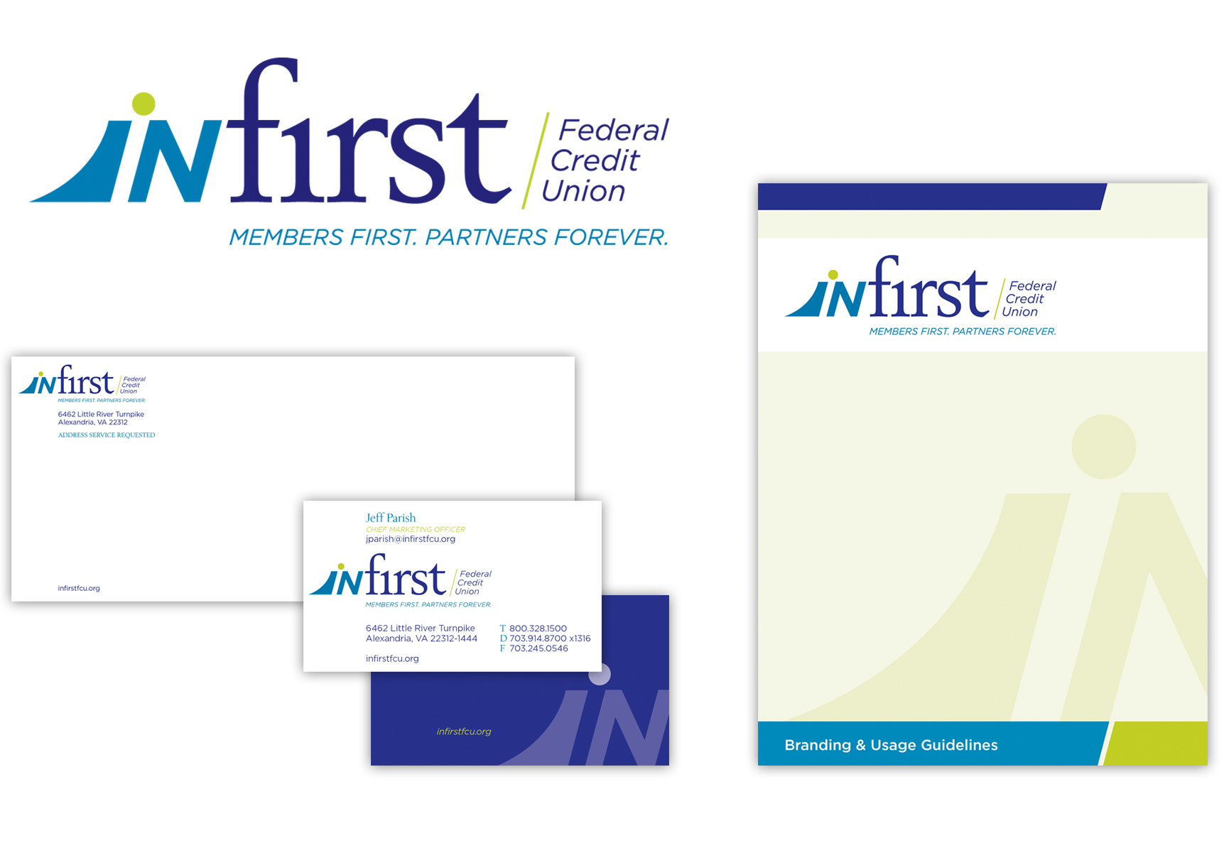 Vizual Integrated Marketing & Branding | InFirst Federal Credit Union Logo Identity & Branding