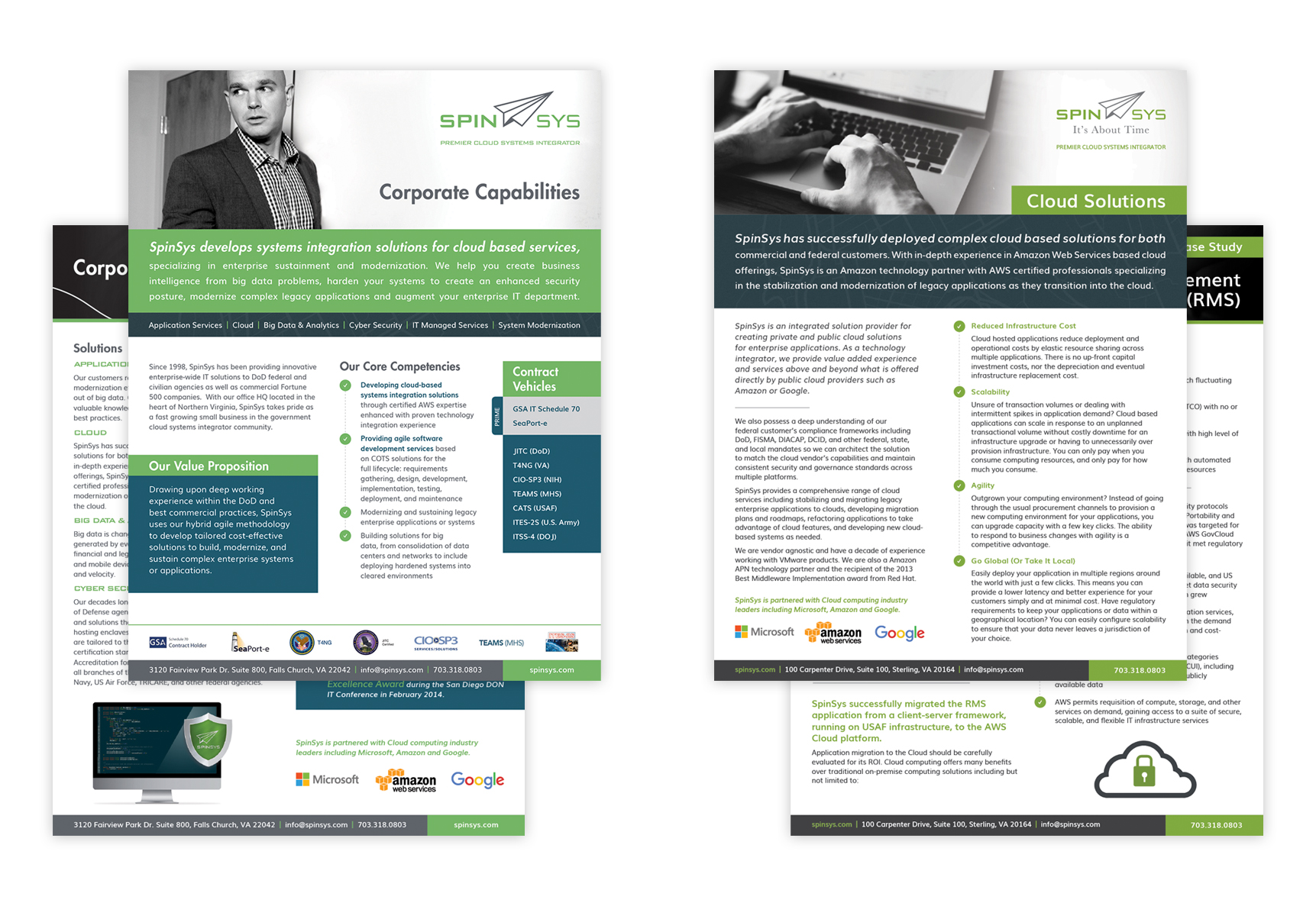 Vizual Integrated Marketing & Branding | SpinSys Sales Collateral