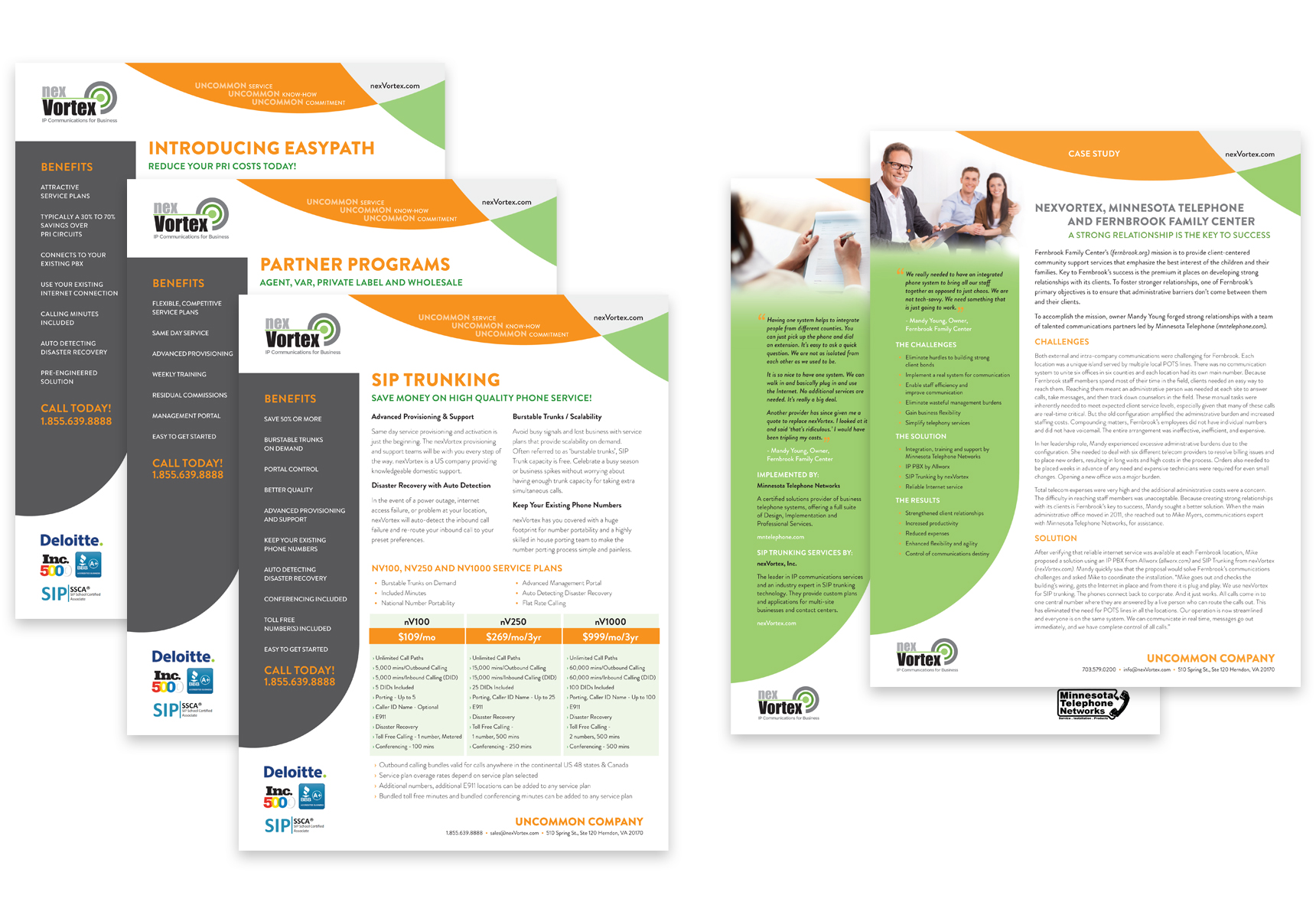 Vizual Integrated Marketing & Branding | nexVortex Marketing & Sales Collateral